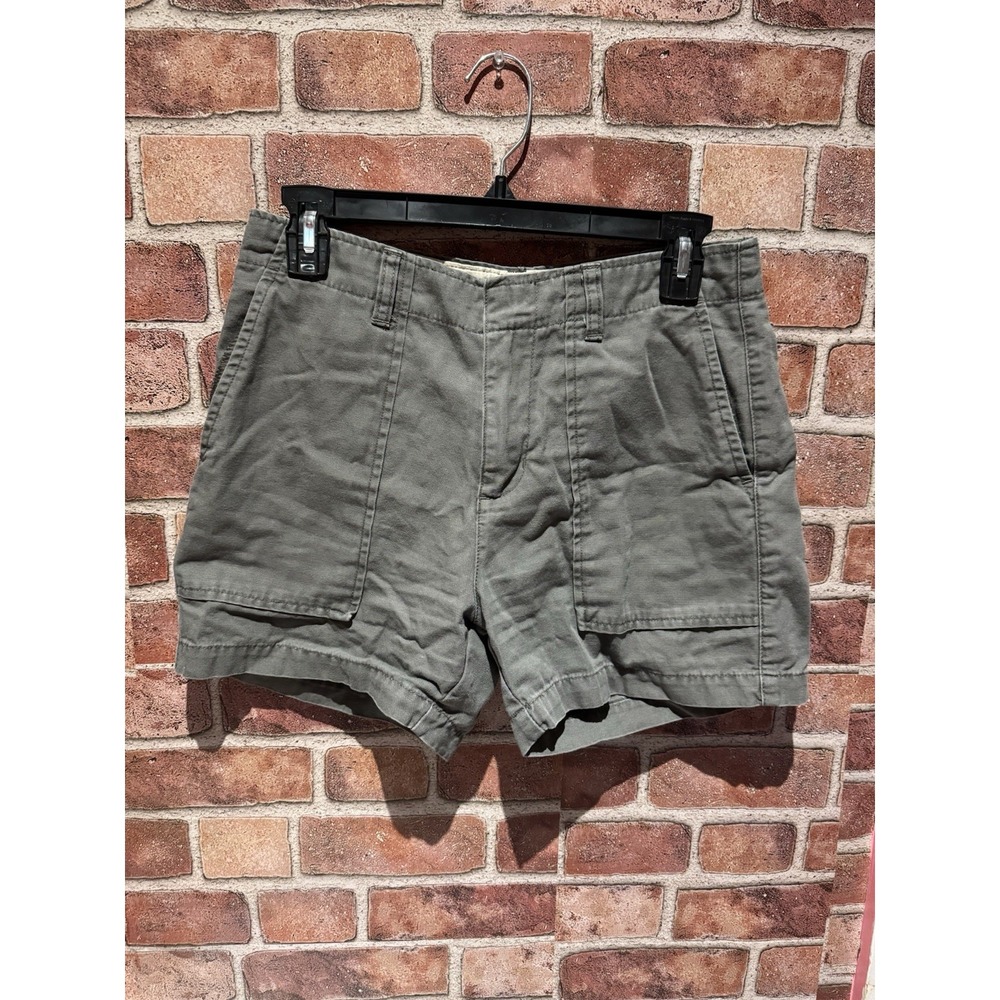 Calvin Klein Jeans Khaki Cargo Shorts Women's Size 4 Gray 100%Cotton Hook&Ladder